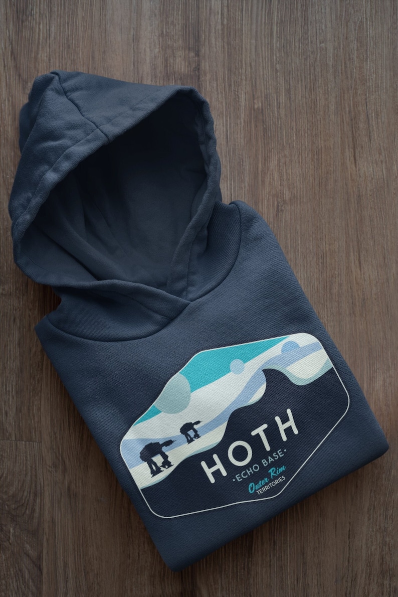 Star Wars Hoodie, Hoth Hoodie, Star Wars Geek Parody Hoodie, Hoth Echo Base Hoodie, Unisex, Galaxy's Edge Hoodie Disneyland, Geeky Star Wars image 1