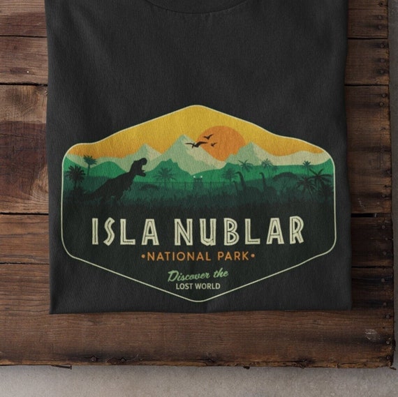 Retro Dinosaur T-Shirt, Prehistoric Island National Park Shirt, T-Rex Adventure Tee, Vintage Dino Travel Shirt, Tropical Jungle Unisex Shirt