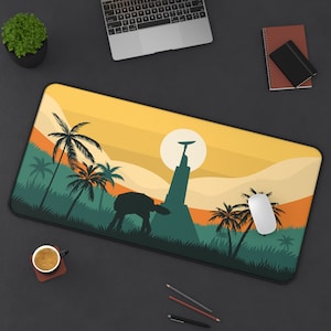 Star Wars Desk Mat | Scarif Desk Mat | Star Wars Mouse Pad | Star Wars Gaming Desk Pad | Minimalist Art | Sizes &quot;12x18&quot;/12&quot;x22&quot;/&quot;31x15.5&quot;