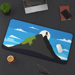 Star Wars Desk Mat | Ahch-To Desk Mat | Star Wars Mouse Pad | Star Wars Gaming Desk Pad | Minimalist Art | Sizes &quot;12x18&quot;/12&quot;x22&quot;/&quot;31x15.5&quot;