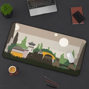 Star Wars Desk Mat | Batuu Desk Mat | Star Wars Mouse Pad | Star Wars Gaming Desk Pad | Minimalist Art | Sizes &quot;12x18&quot;/12&quot;x22&quot;/&quot;31x15.5&quot;
