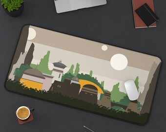 Star Wars Desk Mat | Batuu Desk Mat | Star Wars Mouse Pad | Star Wars Gaming Desk Pad | Minimalist Art | Sizes "12x18"/12"x22"/"31x15.5"