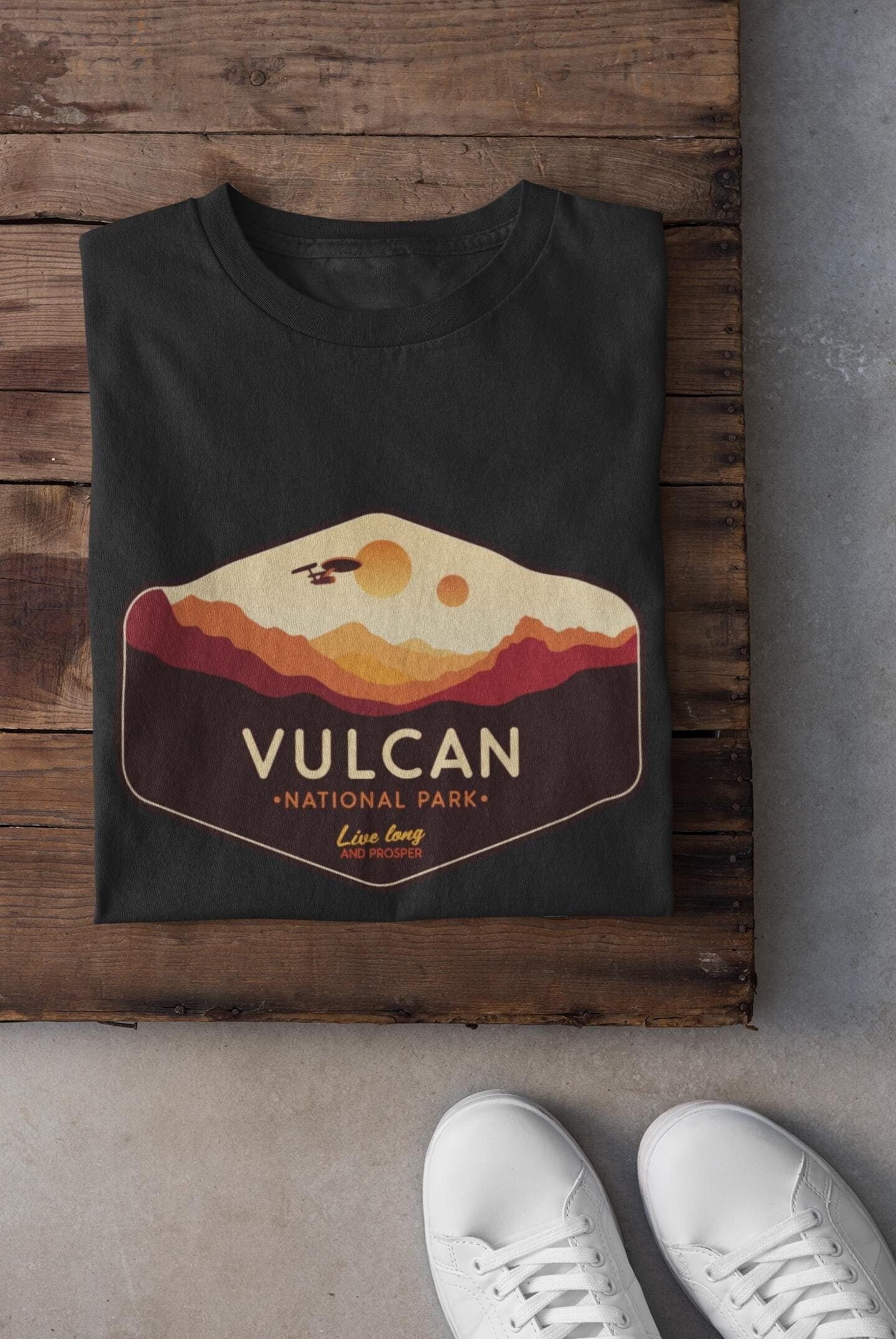 Vulcan National Park T-Shirt, Sci-Fi Adventure Shirt, Unisex Lightweight Tee, Logical Gift Idea, Sci-Fi Enthusiast Shirt, Space-Inspired Tee