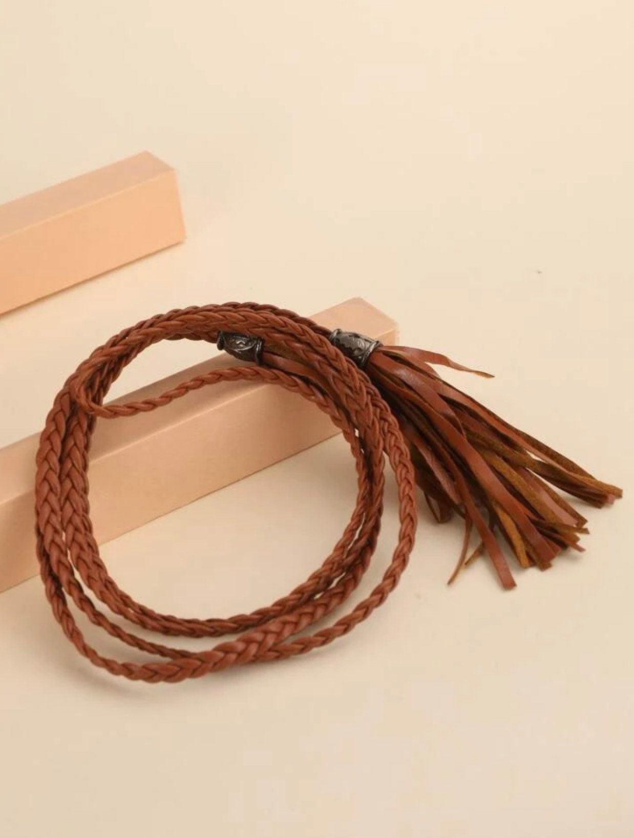 tassel tie belt