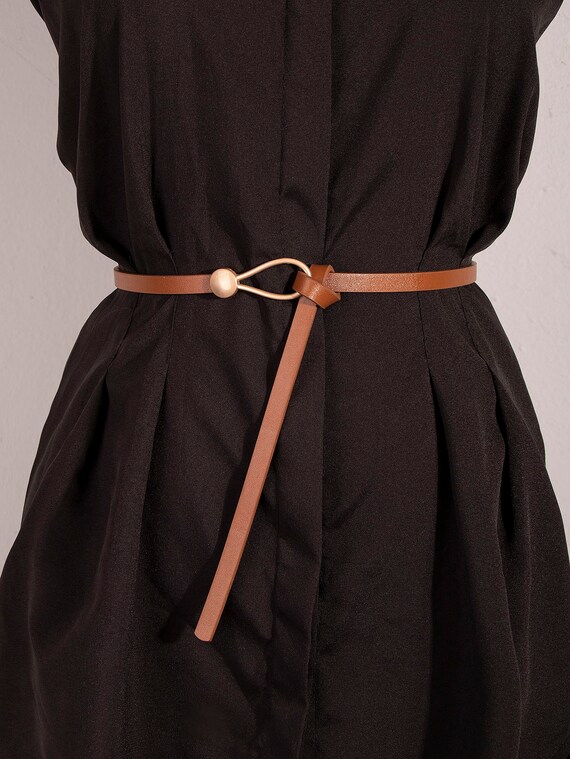 Knot Design Skinny Belt for Ladies 