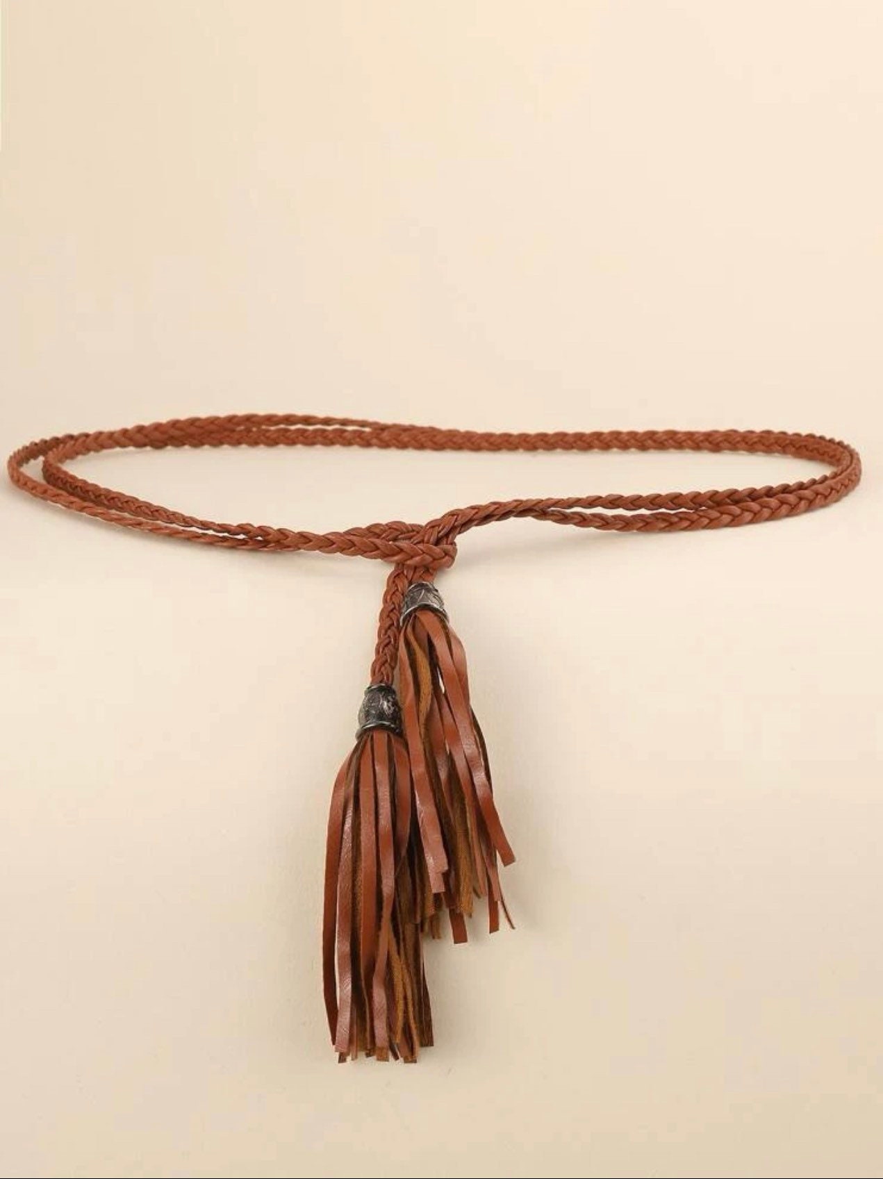 tassel tie belt