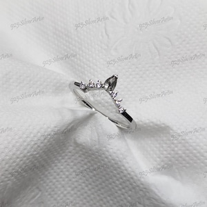 Salt and pepper Pear Cut Diamond Engagement Wedding Ring in 925 Sterling Silver, Salt and pepper Ring, Pear cut engagement ring, Gifts