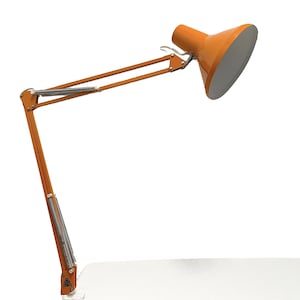 Vintage Clamp Lamp with swing arm, Made in Italy in 70&#39;s, design Twist T1, architect table light