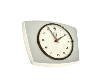 Ceramic wall clock | vintage 60s | design Prèsent | made in Germany