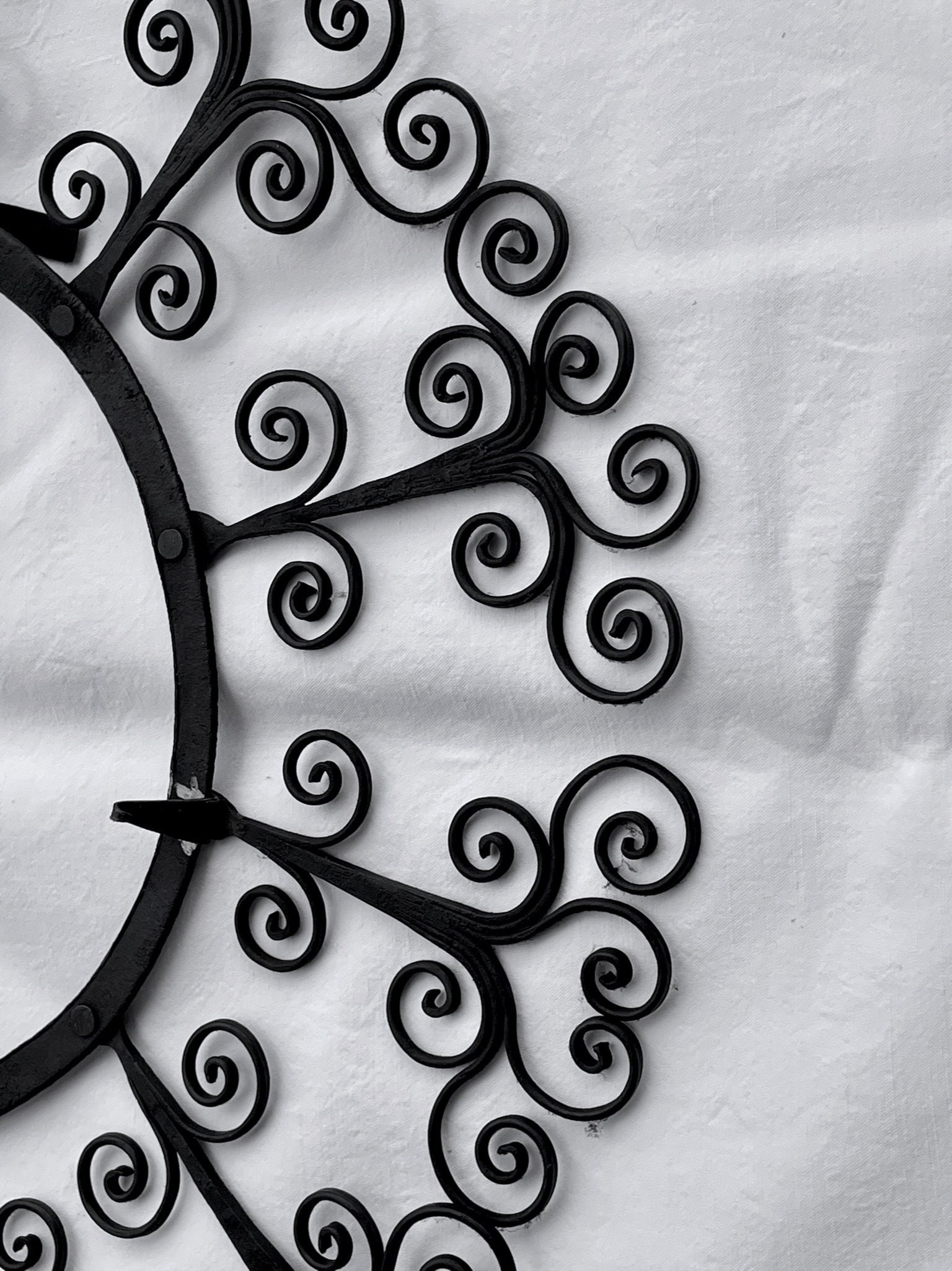 Handcrafted Wrought Iron Plate Holder Wall Decoration Etsy