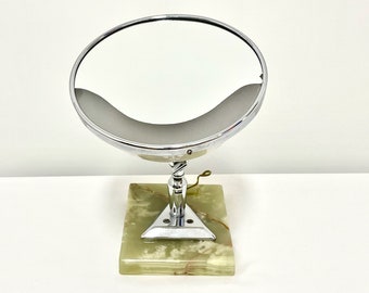 Vanity mirror with light | 60s | glass and metal