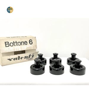 Set di 6 ganci appendiabiti in plastica design Valenti Luce vintage anni 70