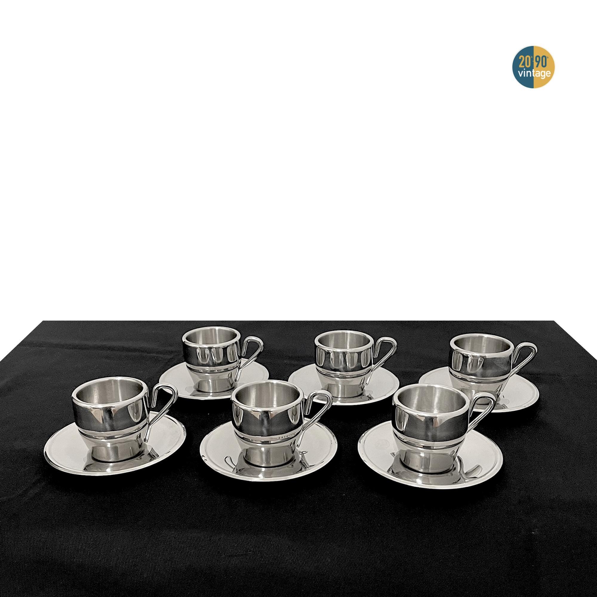 Tasse & sous-tasse à espresso - bleu (2x4 pièces) - Nouvelle ère