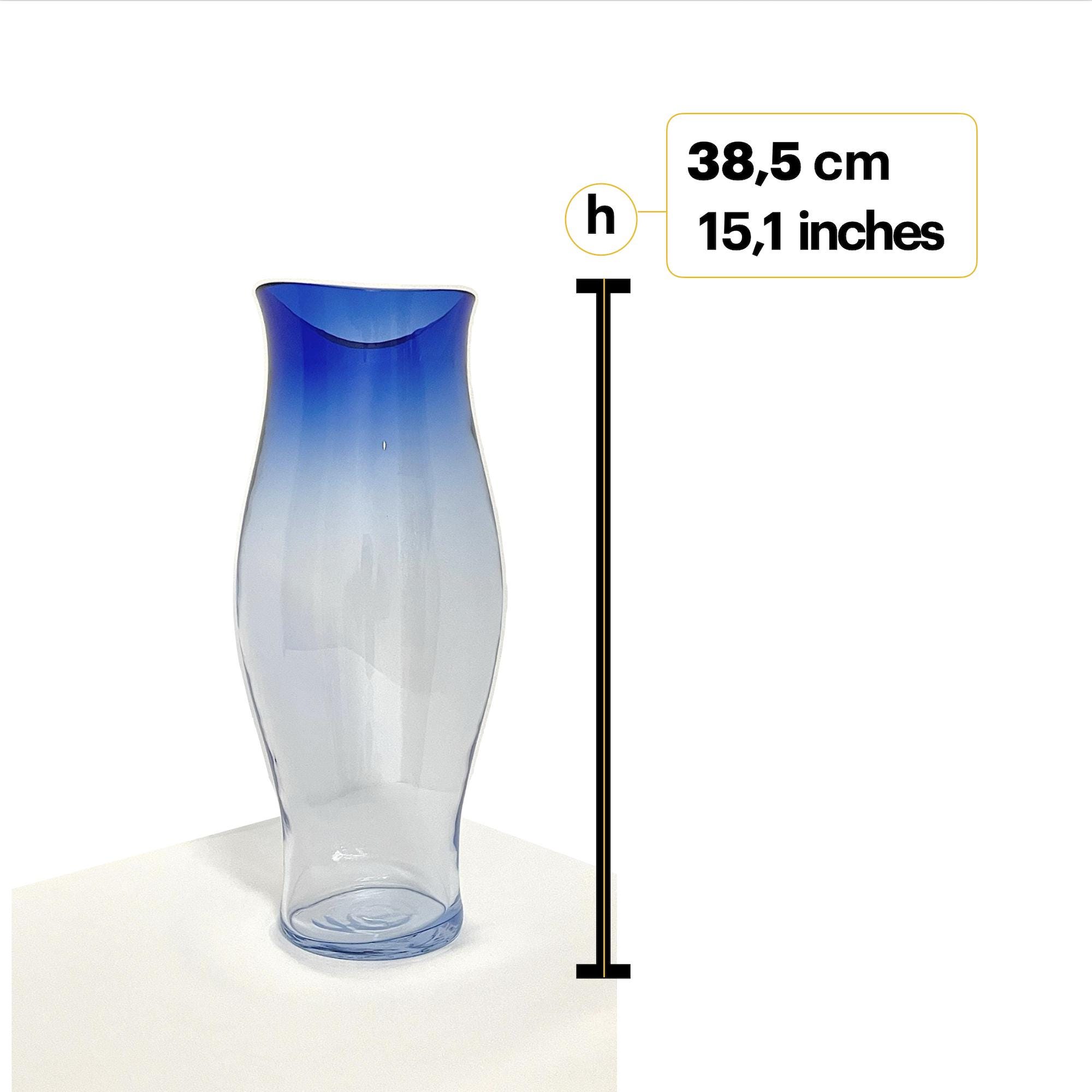 ムラーノガラスの花瓶。イタリア製。ヴィンチェンツォ・ナソン作