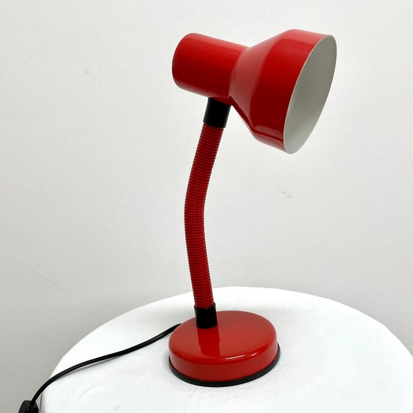 Veneta Lumi rote Lampe aus den 90er Jahren – Vintage