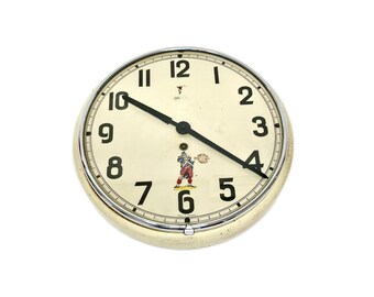 1960年代のJAZヴィンテージ壁掛け時計 - フランス製のレトロなデザイン