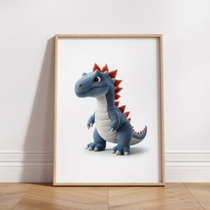 Dinosaur Nursery Wall Art - Printable Digital Download, Baby Animal Decor, Kids Room Poster, Watercolor, Dinosaur Prints, Dino Wall Art