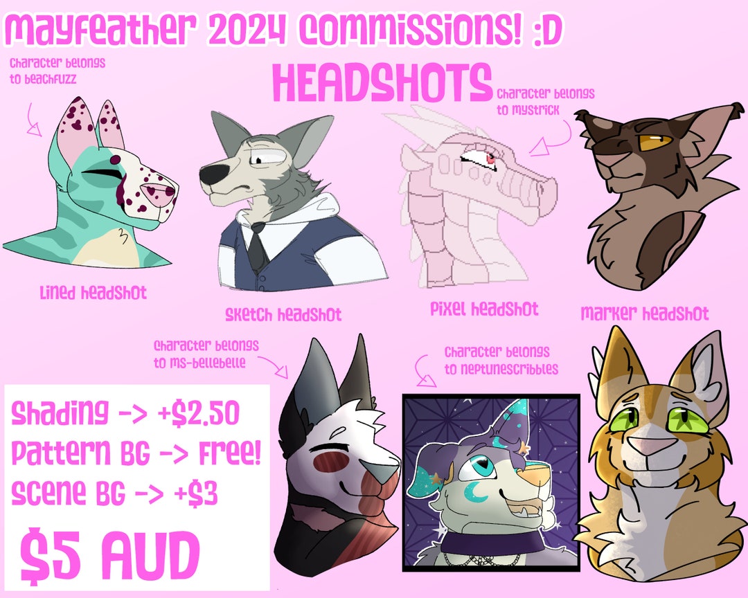 On Hold, Will Be Back Soon // FURRY HEADSHOT COMMISSIONS Cheap Digital ...