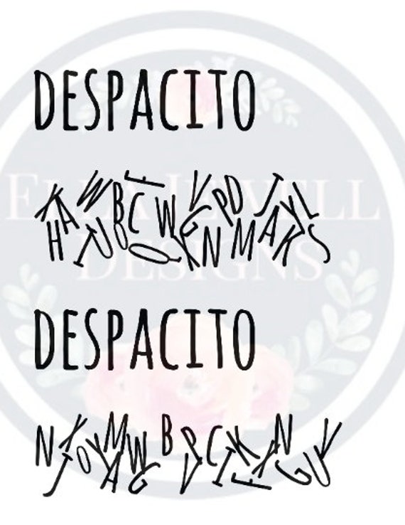 Despacito Song Lyrics Funny Digital Download Instant PNG File