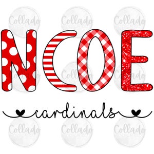 NCOE Cardinals Illinois Rojo Blanco Negro Norris City Omaha Enfield Escuela Equipo Deportivo Escuela Digital Descargar Archivo PNG Instantáneo