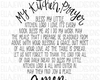 My Kitchen Prayer - Amen - Circle - Digital Download Instant PNG File