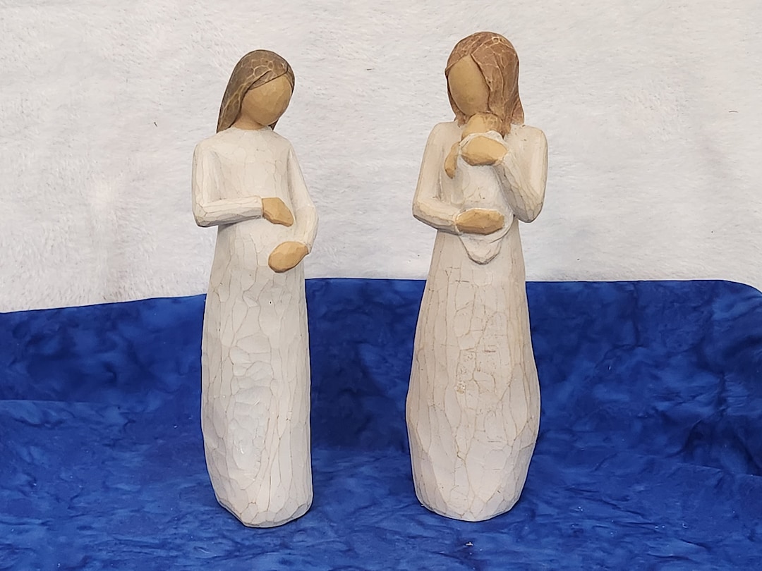 Willow Tree Angel of Mine and Cherish Willow Tree Pregnant Etsy