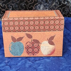 Apple Recipe Box with Blank Recipe Card by Studio 18