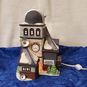 Weather and Time Observatory Dept 56 North Pole Series Heritage Village Collection Santa Village Christmas Holiday Home Décor, Gift for Mom
