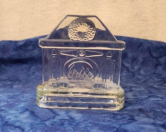 Glass Fireplace Tealight Candle Holiday Home Décor, Christmas Office Party Exchange Gift, Gift for Family, Christmas Home Décor