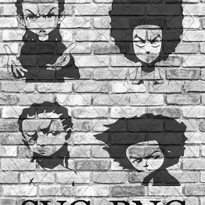 riley huey freeman the boondocks svg png