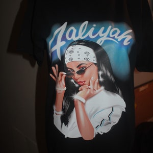 rnb airbush aaliyah t shirt unisex