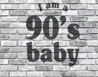 90s baby 1990 svg