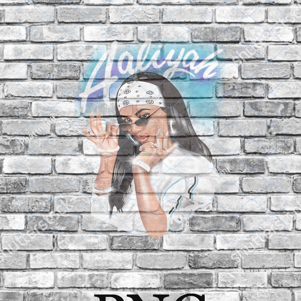 aaliyah airbrush inspired png , png files for t shirt