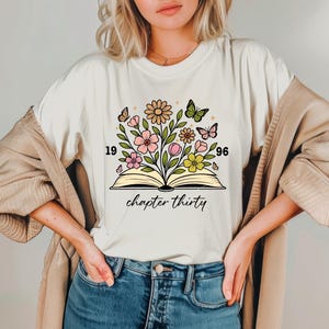 Chapter 30 1996 Shirt, Vintage 30th Birthday Tee, Best Friend T-shirts, Book Lover Gift, RR0027