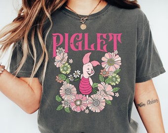 Retro Piglet Winnie the Pooh Sweatshirt: Magic Kingdom Family Friends