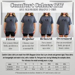 Comfort Colors T-Shirt, Personalized Casual Tee (Unisex S-XXL) Bild 8