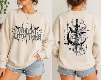 Violent Little Thing Sweatshirt, Dragon Rider Hoodie, Empyrean Series Crewneck, rur8645