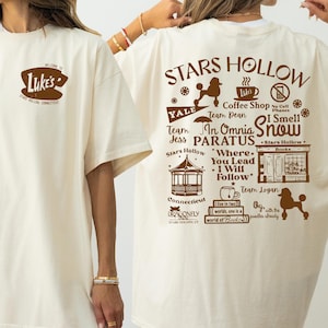 Stars Hallow Lukes Comfort Colors Shirt Autumn Coffee Shirt, Adult Unisex