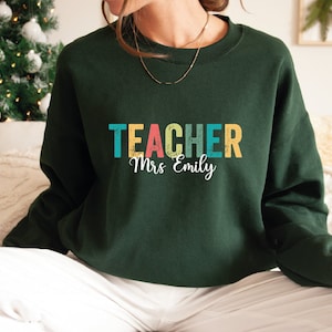 Personalized Teacher Sweatshirt: Custom School Team Hoodie