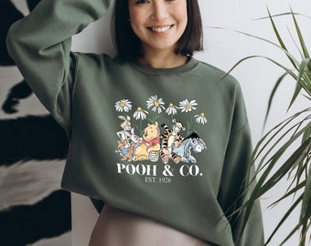 Pooh Shirt, Winnie The Pooh Sweatshirt, Honey Co Sweatshirt, Retro Winnie The Pooh Est 1926, Classic Pooh Bear Crewneck