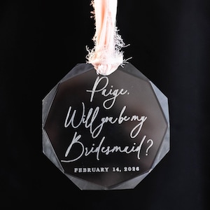 Glass Engraved Custom Message Christmas Ornament | 3.25&quot; |  Baby Announcement Ornament | Engraved Ornament |  Remembrance Ornament