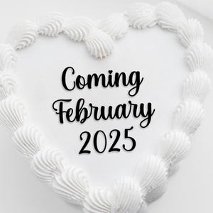 Mini Words Acrylic Cake Topper | Vintage Heart Cake Topper | Mini Cake Topper | Flat Lay Word | Gender Reveal Cake Topper Baby Announcement