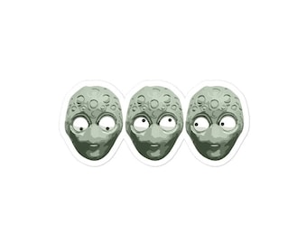 Alien Expression Sticker: Wes Anderson Asteroid City Inspired Design