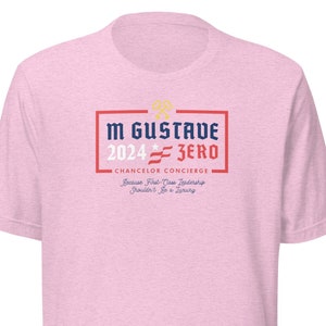 T-Shirt M Gustave for President 24 - Grand Budapest Hotel - Wes Anderson Inspired