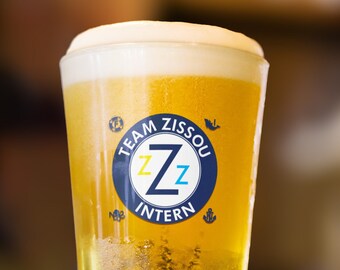 Pint glass: Team Zissou Intern - Issue Beer Glass - The Life Aquatic