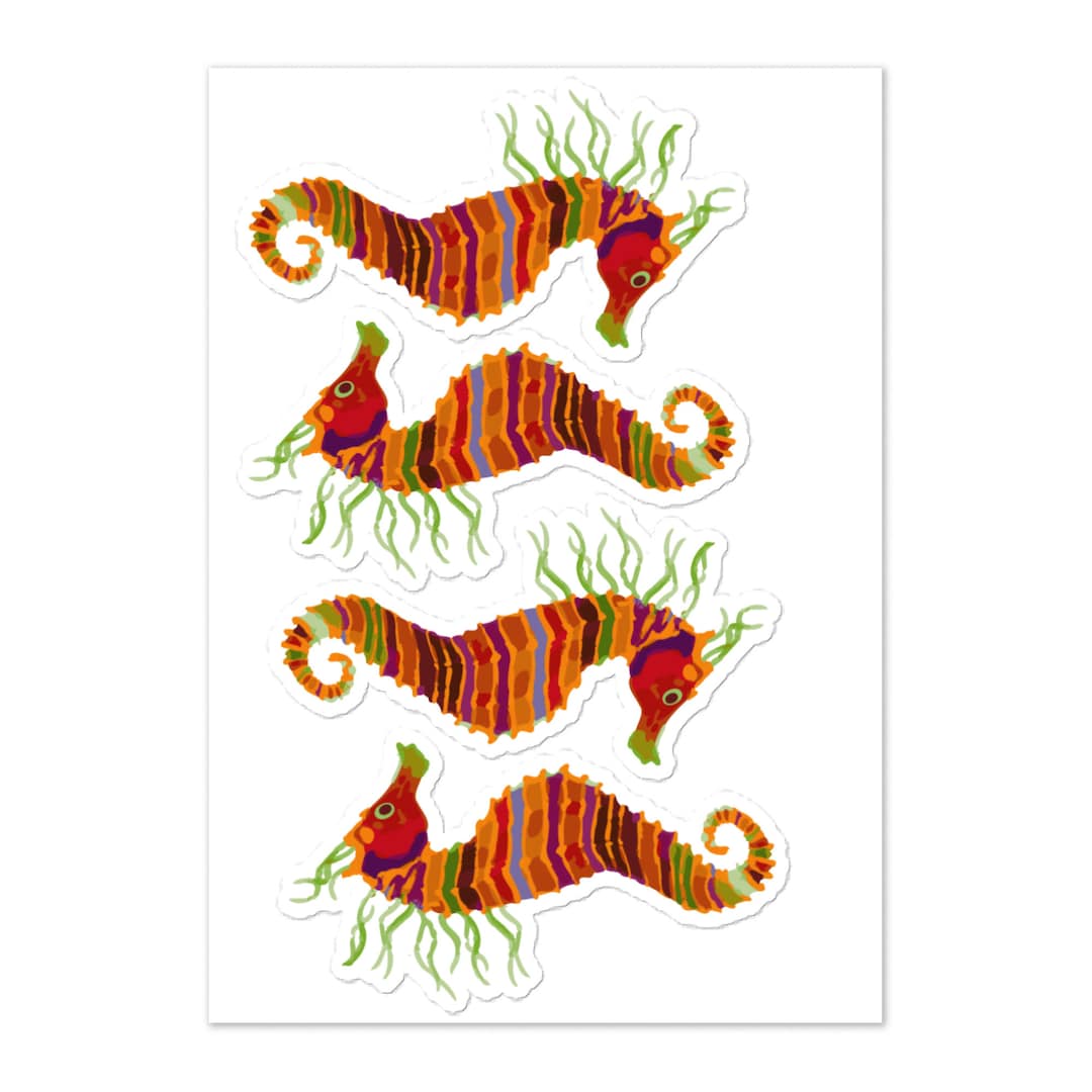 HOJA DE Crayon Ponyfish 4 4.5 Life Aquatic Etsy México