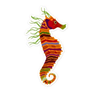 DECAL: Crayon Ponyfish - The Life Aquatic with Steve Zissou - Rainbow - Wes Anderson