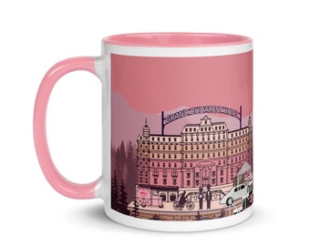 Grand Budapest Hotel Republic of Zubrowka Mountain - Mug with Color Inside - Wes Anderson Inspired