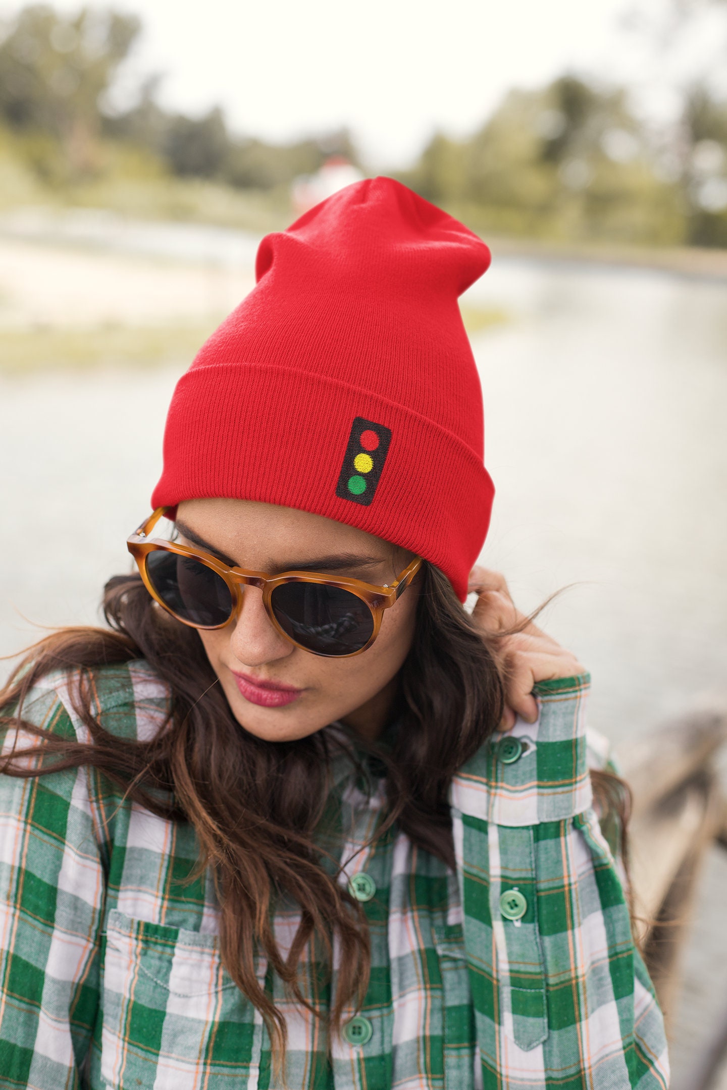Zissou Beanie Team Zissou Stoplight Beanie Funny Movie-Inspired