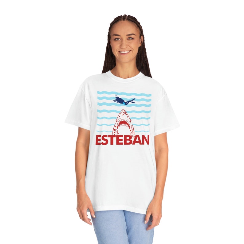 Unisex Comfort Color T-shirt: Esteban Jaguar Shark Attack! - Life Aquatic - Wes Anderson image 8
